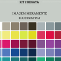 KIT 2 Regata Lisas Dry Costas Nadador Academia Esportivo Fitness Tapa BumBum