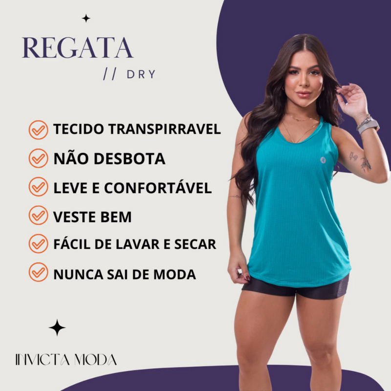 KIT 2 Regata Lisas Dry Costas Nadador Academia Esportivo Fitness Tapa BumBum