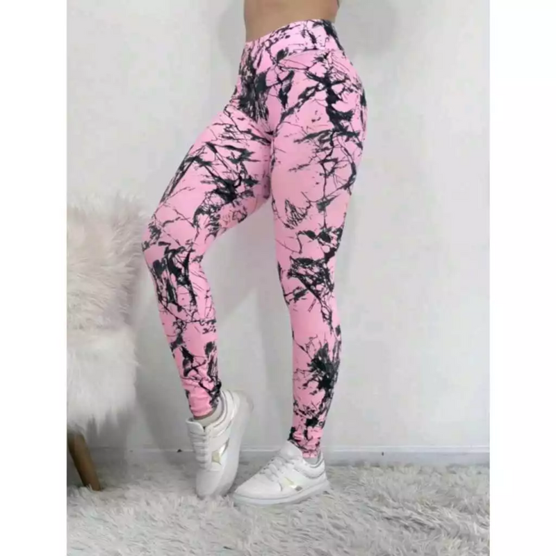 Calça Legging Marmorizada rajada fitness academia