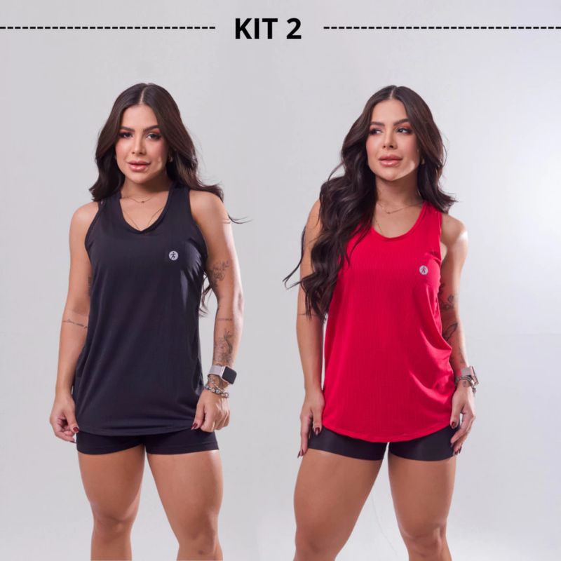 KIT 2 Regata Lisas Dry Costas Nadador Academia Esportivo Fitness Tapa BumBum