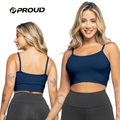 Top Fitness Alcinha sem Bojo Suplex Toper Cropped Academia Corrida Yoga Preto Esportivo Sutiã