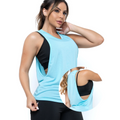 Regata Feminina Moda Fitness Cavada Dry Fit Blusa Furadinha 095