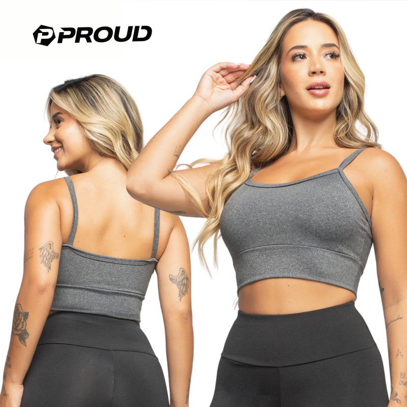 Top Fitness Alcinha sem Bojo Suplex Toper Cropped Academia Corrida Yoga Preto Esportivo Sutiã